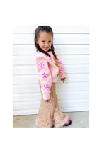 Sequin Wide Leg Feather Pants