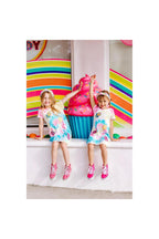 Girls Candyland Sequin Patch Tie-Dye Dress