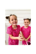 Girls Pink Sparkle Tinsel Set