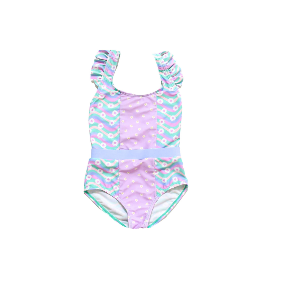 Beachside Bliss Flutter Sleeve One-Piece Swimsuit