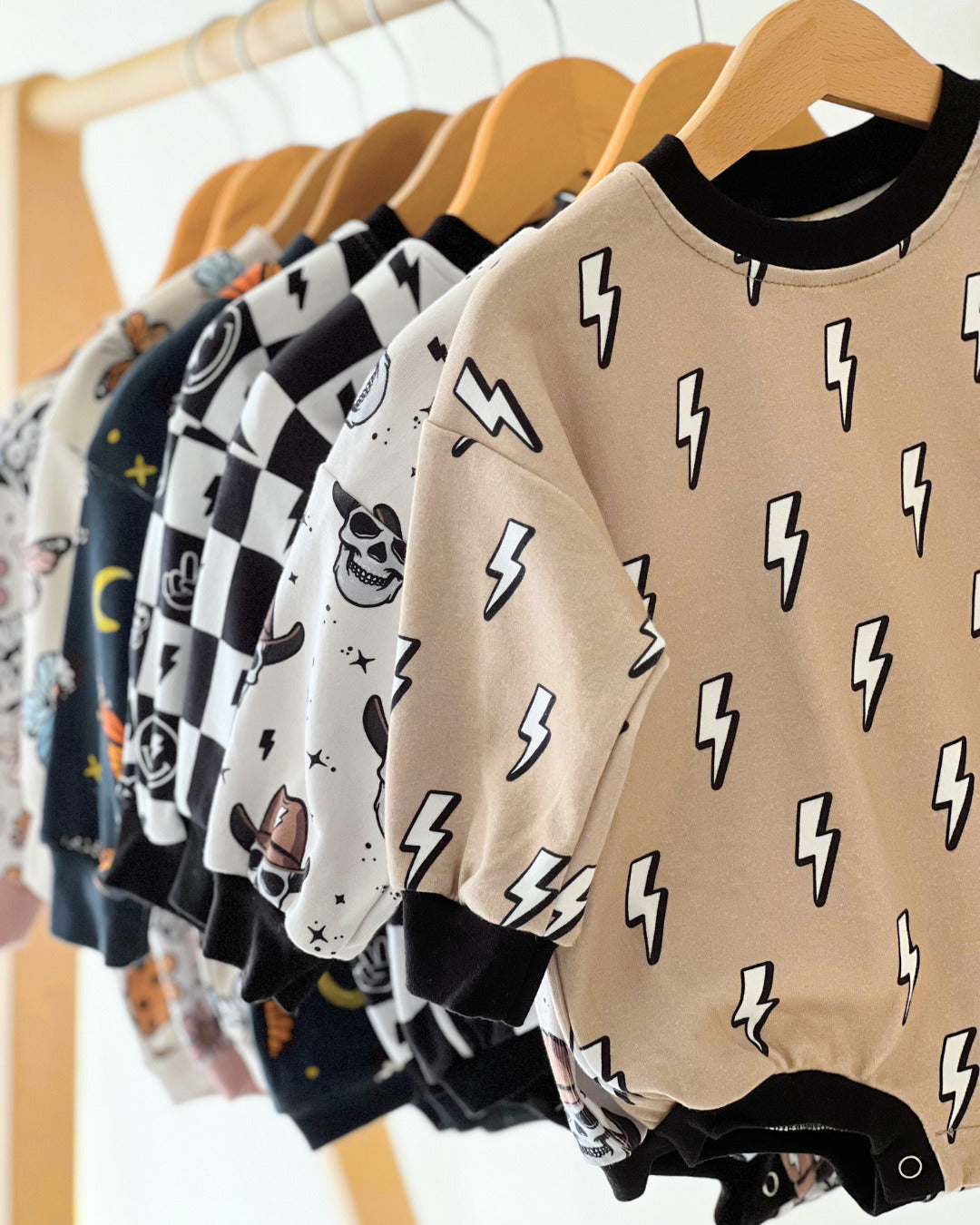 Baby Boy Lightning Bolt Bubble Romper | Lightning Bolt