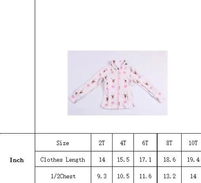 Girls Latte and Cake Pop Print Athletic Jacket