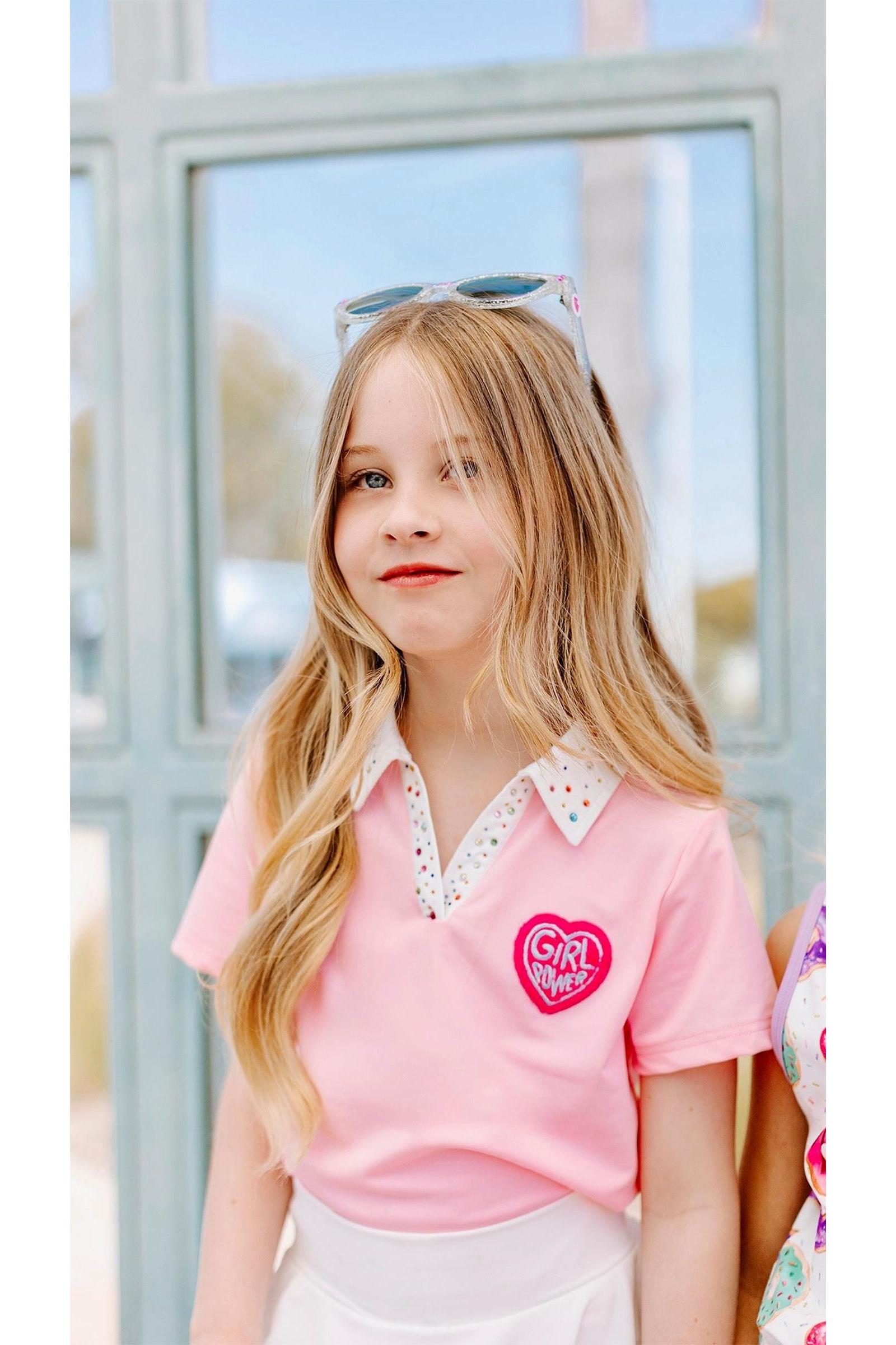 Girl Power Athletic Top and Skort Set