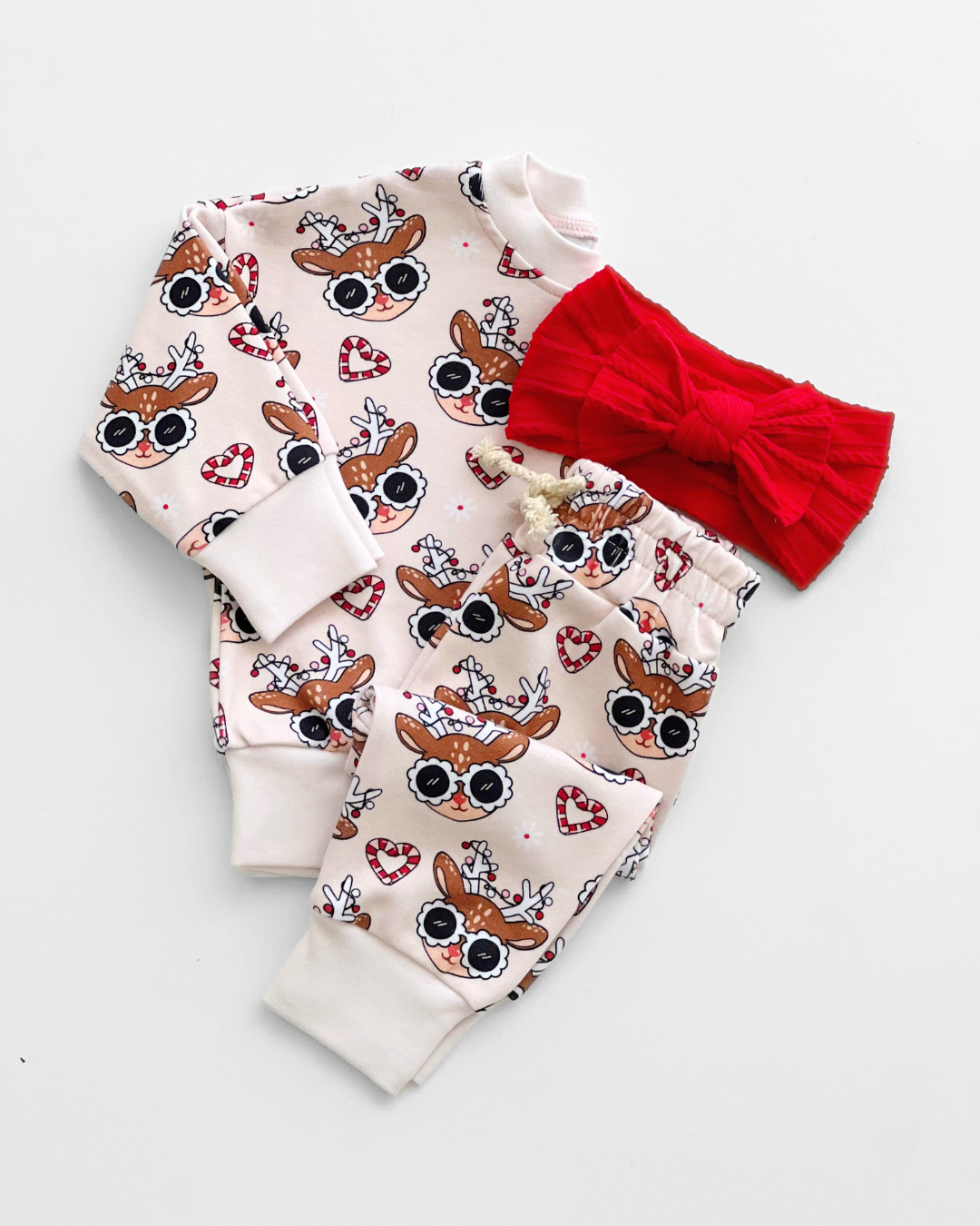 Girls Jogger Set |  Deer Holiday