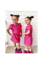 Girls Pink Sparkle Tinsel Set