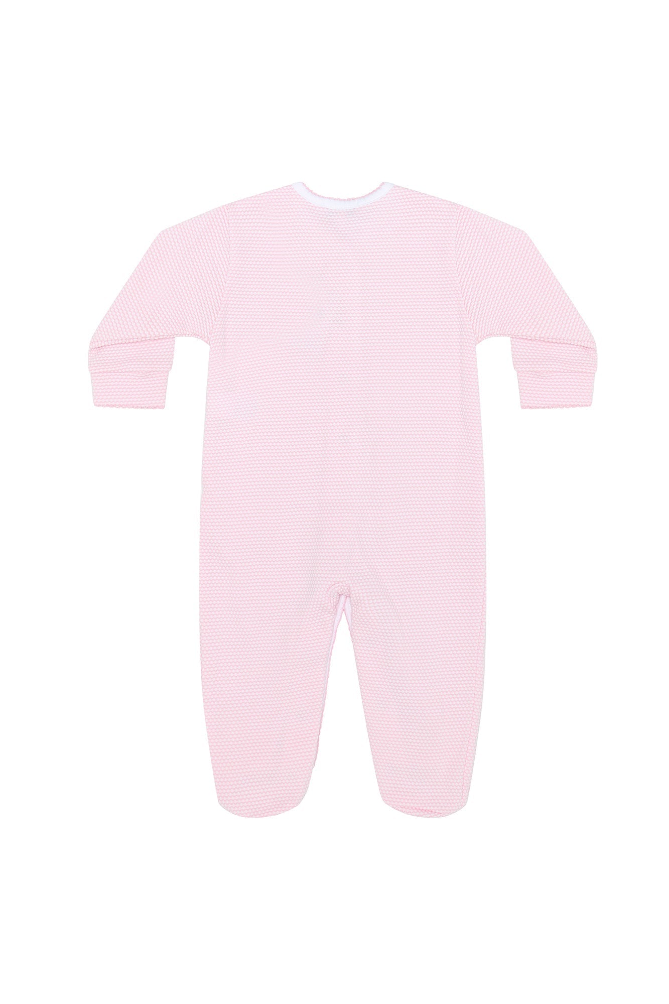 Pink Bubble Pima Cotton Baby Footie