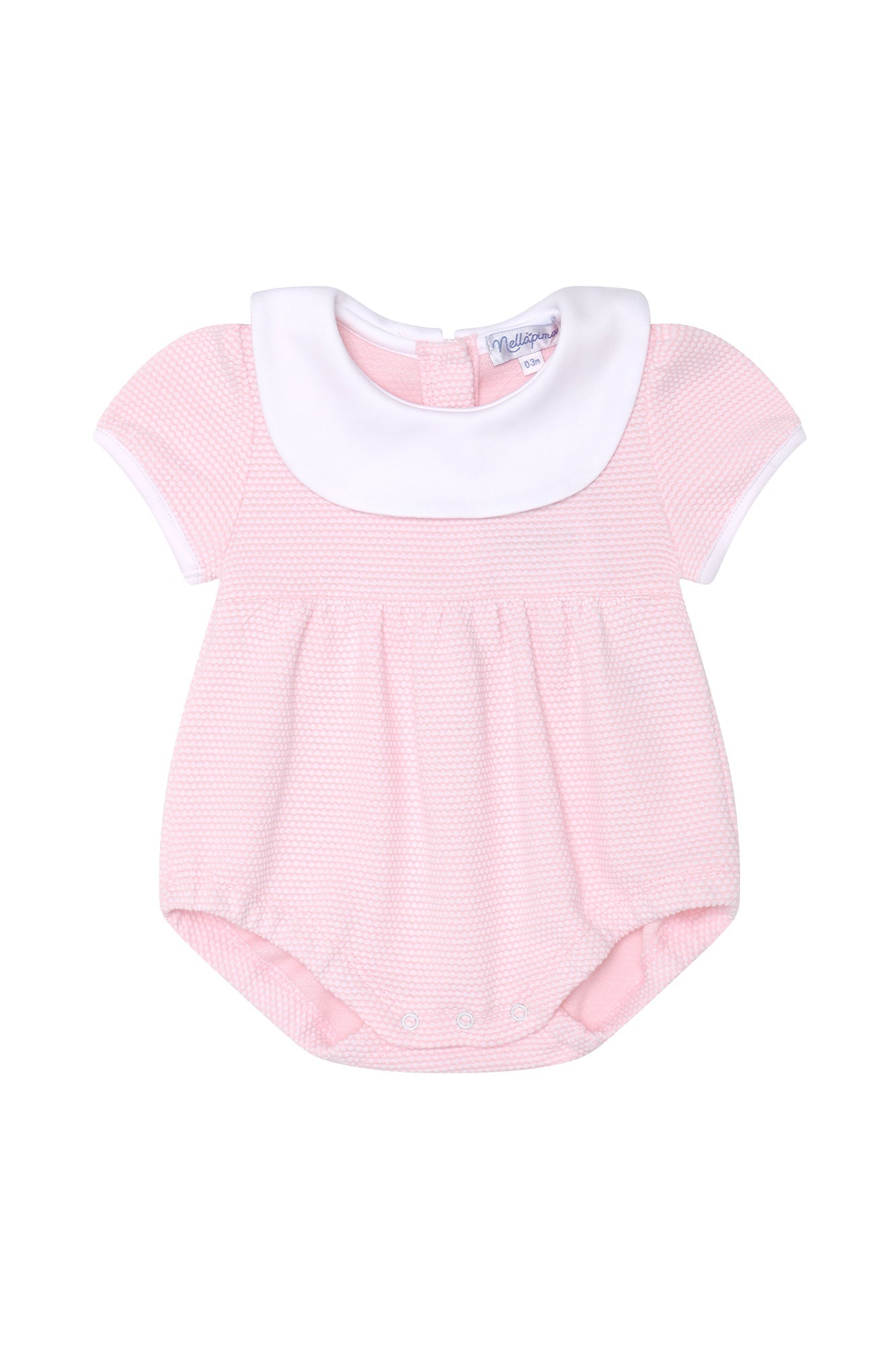 Pink Bubble Pima Cotton Baby Bubble Romper