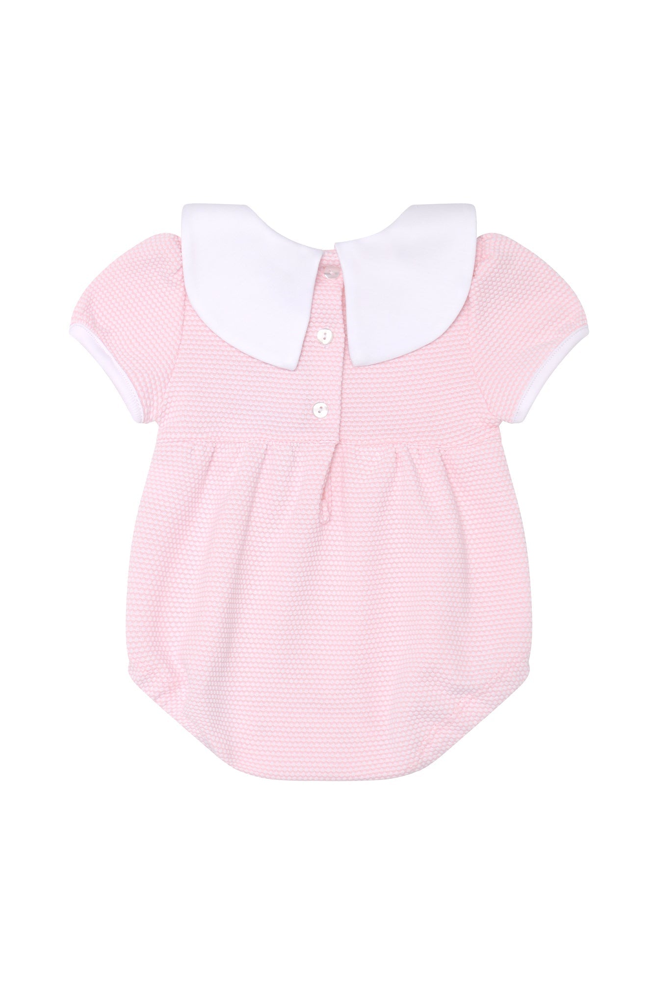 Pink Bubble Pima Cotton Baby Bubble Romper