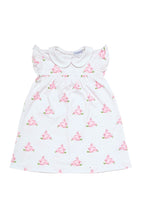 Girls Pink Bunnies Ruffle Pima Cotton Playtime Dress
