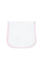 Pink Gingham Baby Burp Cloth