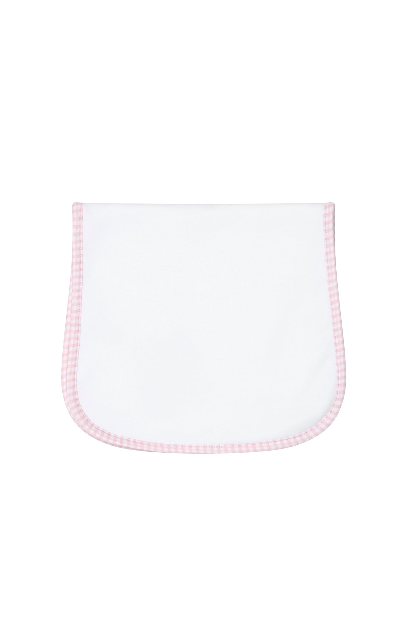Pink Gingham Baby Burp Cloth