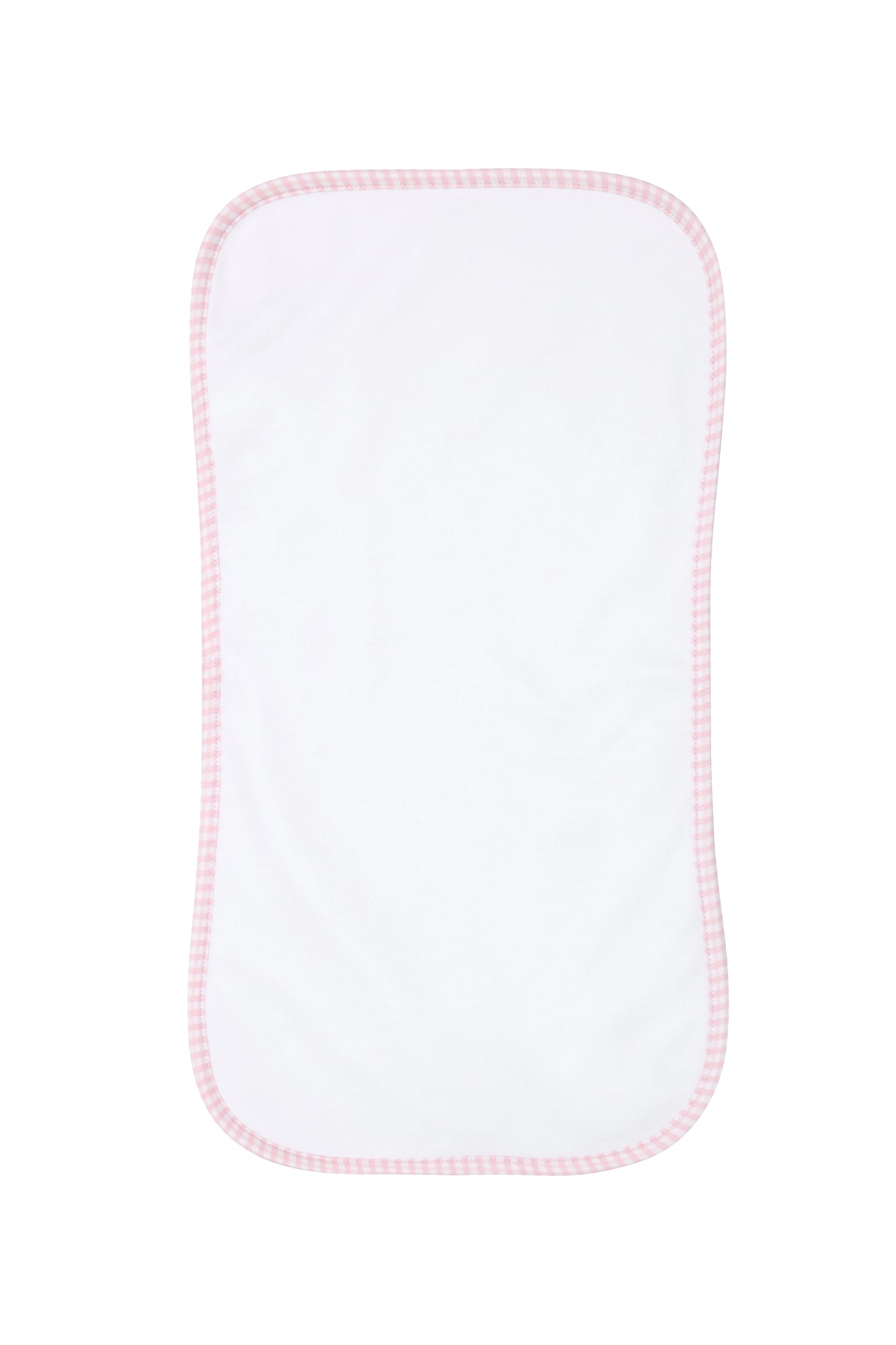 Pink Gingham Baby Burp Cloth