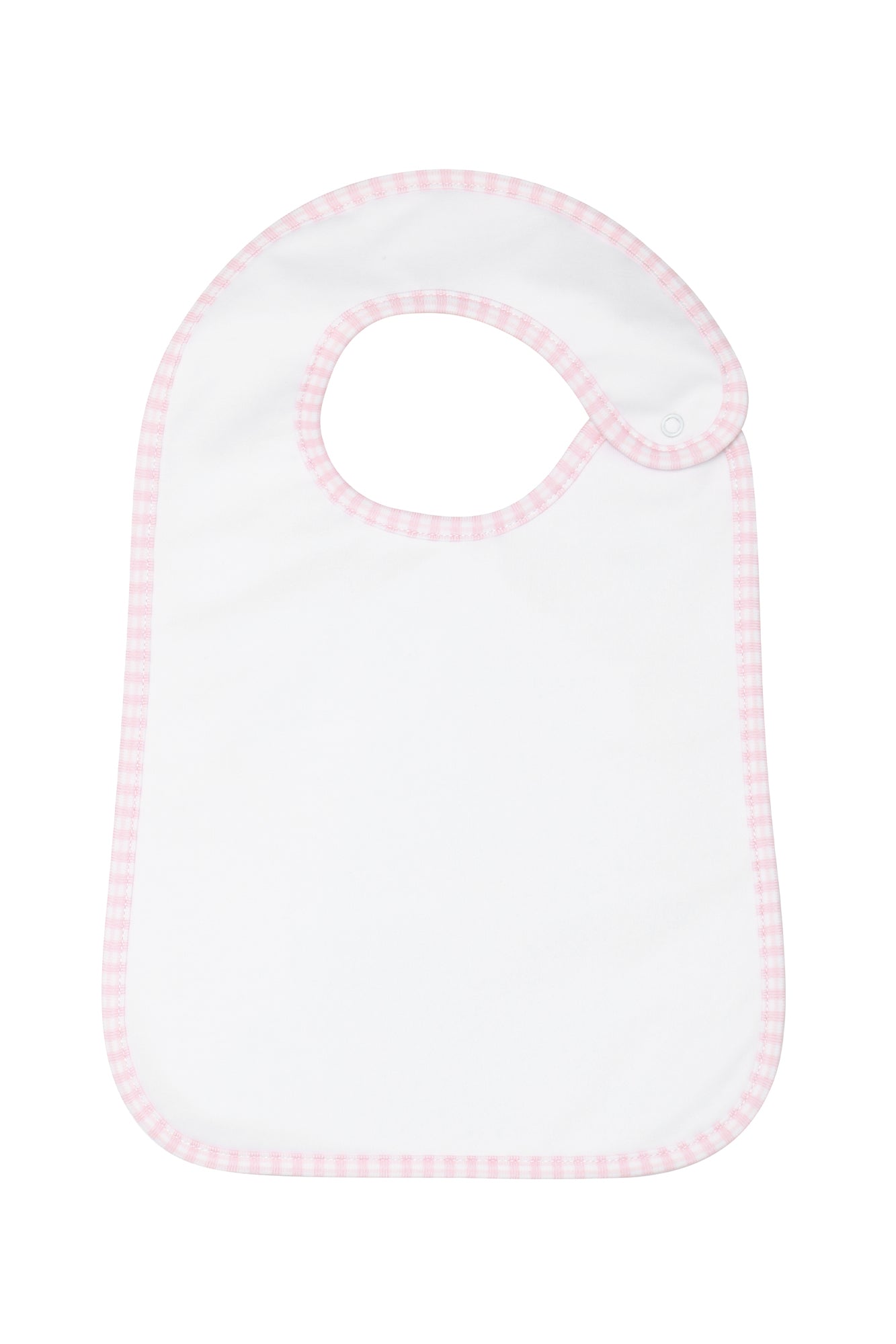 Pink Gingham Feeding Bib