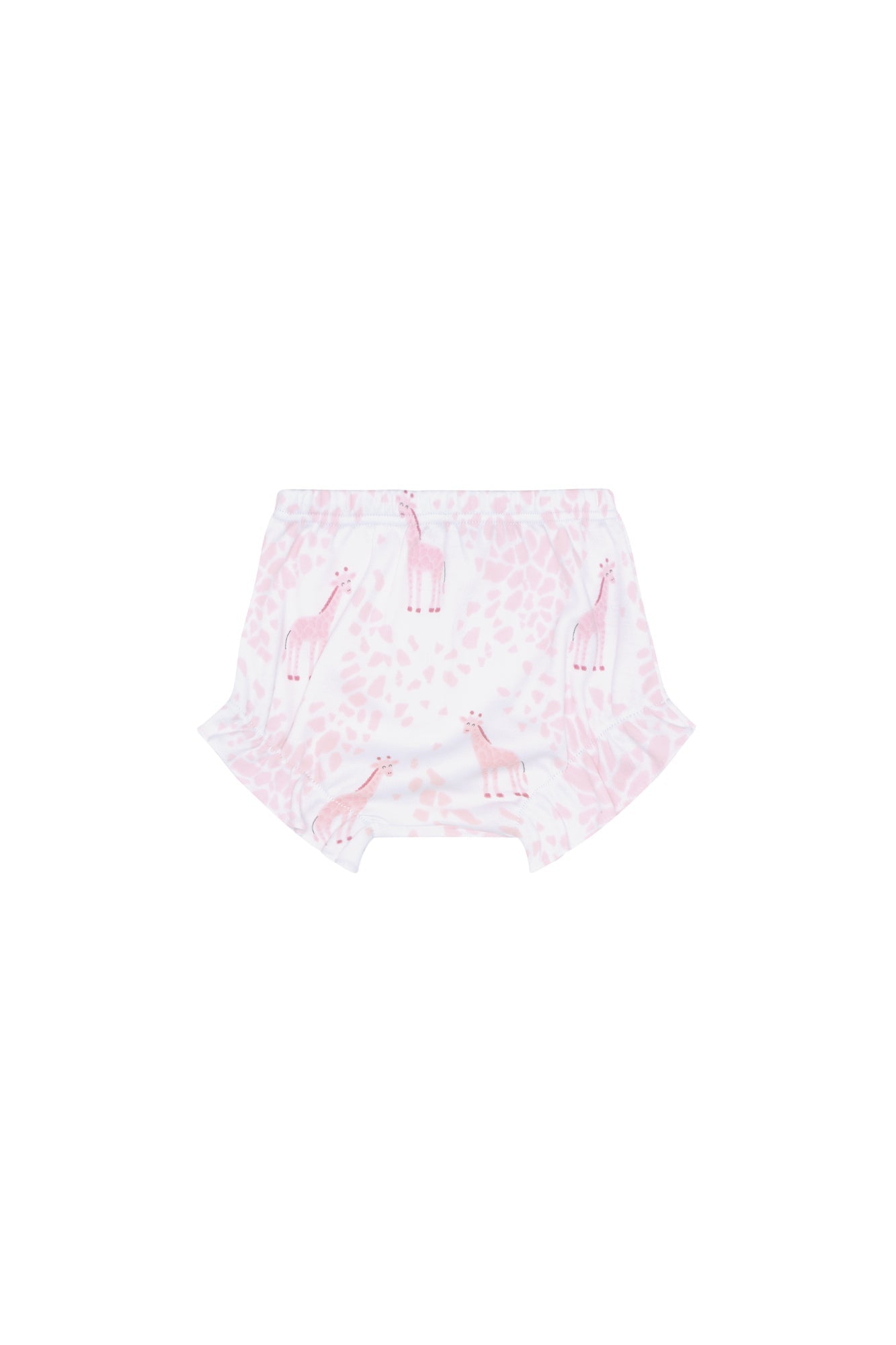 Baby Girl Pink Giraffe Pima Cotton Diaper Cover Set