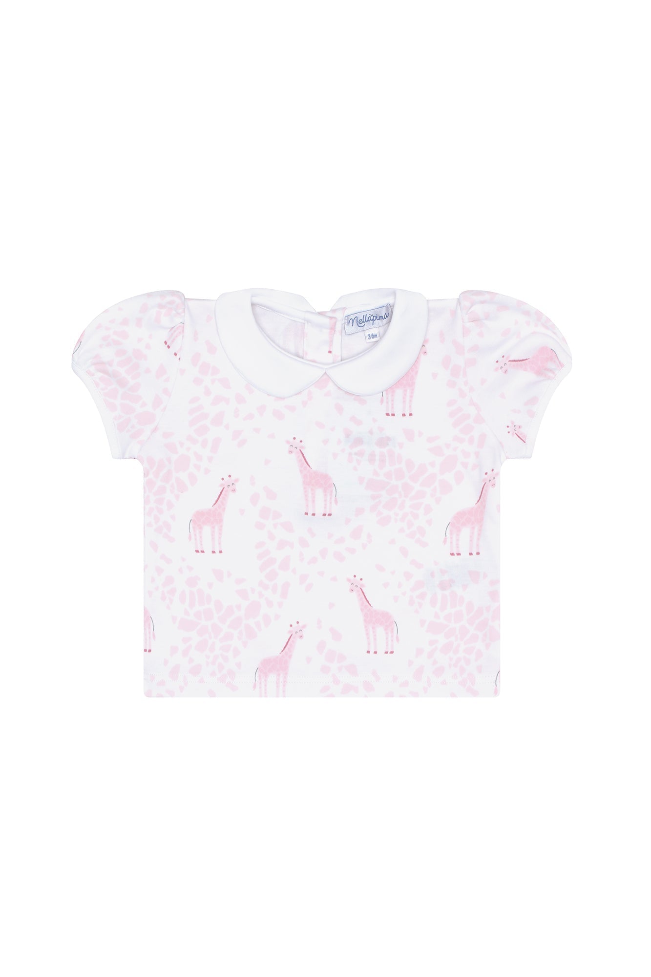 Baby Girl Pink Giraffe Pima Cotton Diaper Cover Set
