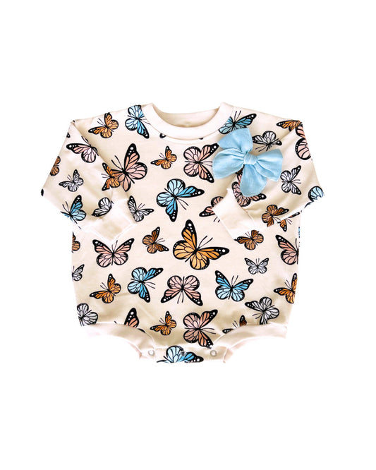 Baby Girl Bubble Romper | Butterflies