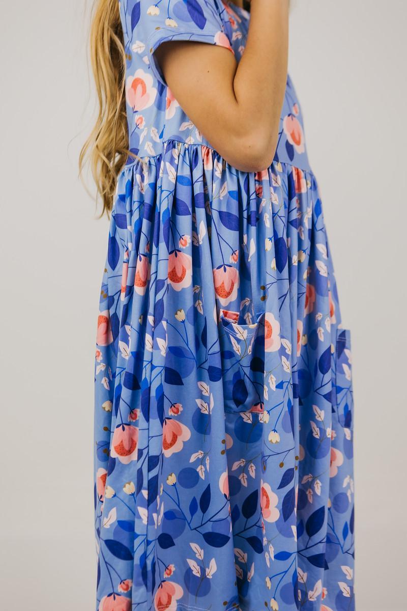 Girls Country Blooms Twirl Dress with Pockets