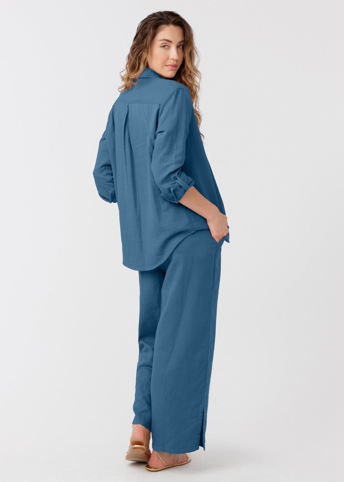 Harbor Gauze Button Down Shirt