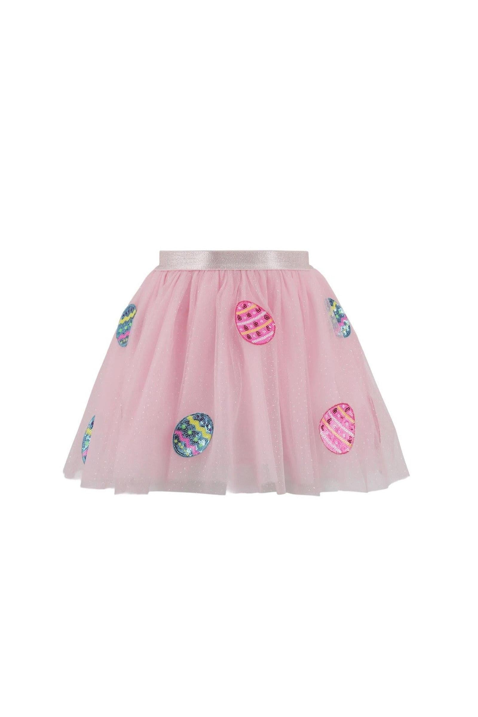 Girls Patched Easter Tulle Skirt