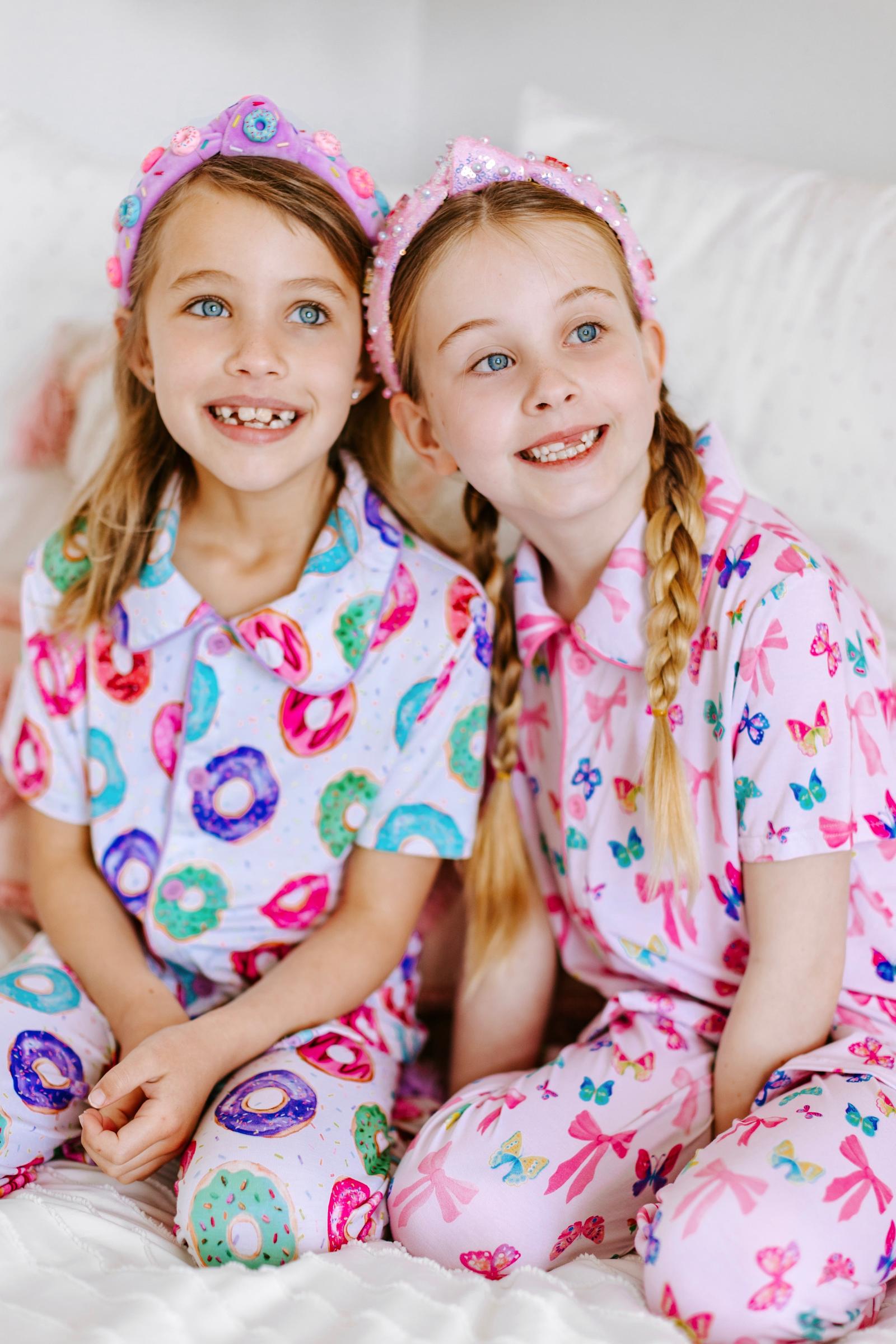 Girls Bamboo Feather PJs