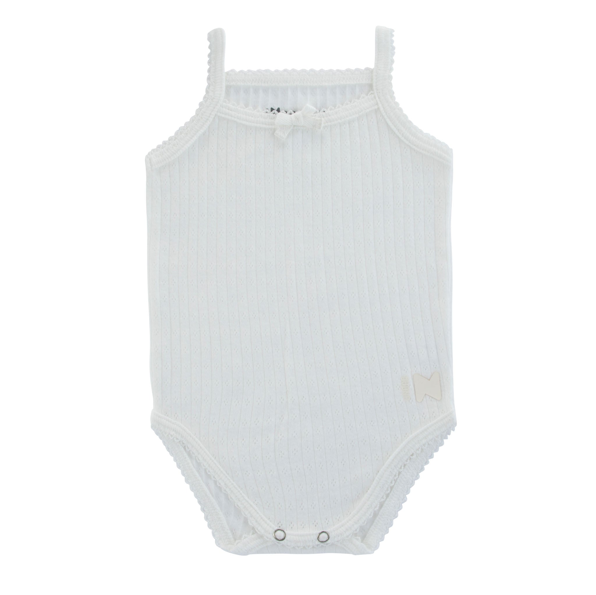 White Pointelle Bodysuits – 3 Pack (Girl)