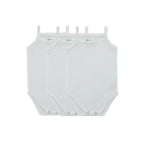 White Pointelle Bodysuits – 3 Pack (Girl)