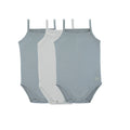 Bamboo Cotton Dusty Blue + White (Three Pack)