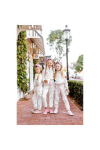 Girls Marble Dye Flower Jogger Set