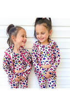 Girls Leopard Athletic Jacket