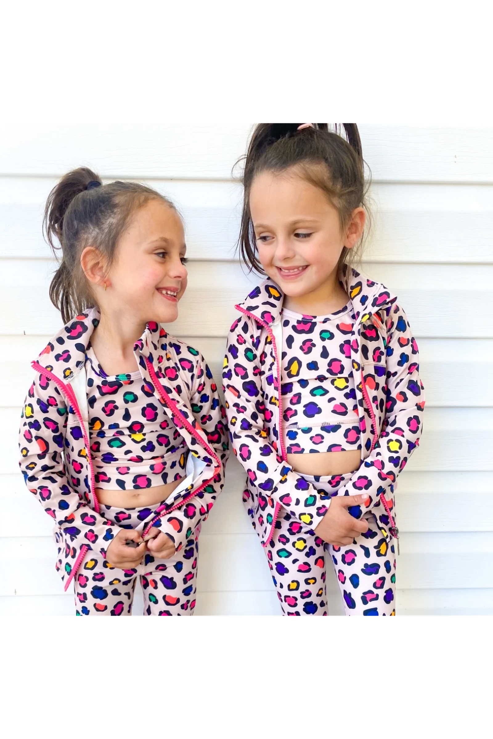 Girls Leopard Athletic Jacket