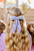 Girls Easter Charm Hair Bow