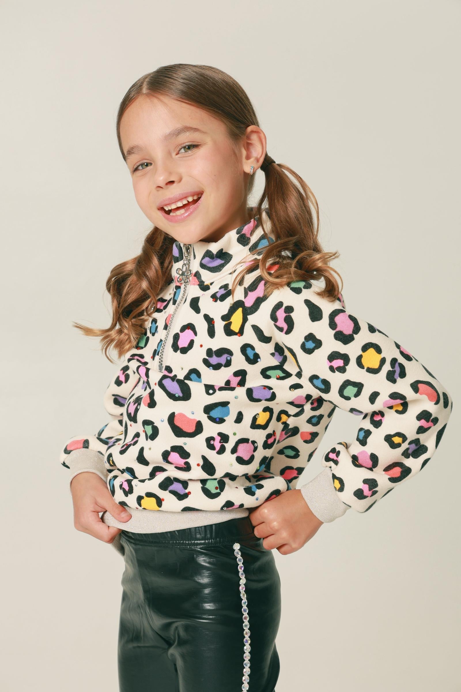 Girls Leopard Jogger Set
