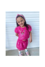 Girls Pink Sparkle Tinsel Set