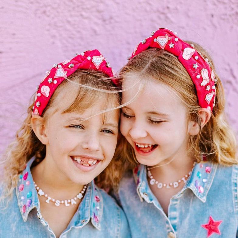 Girls Dolly Embellished Knot Headband