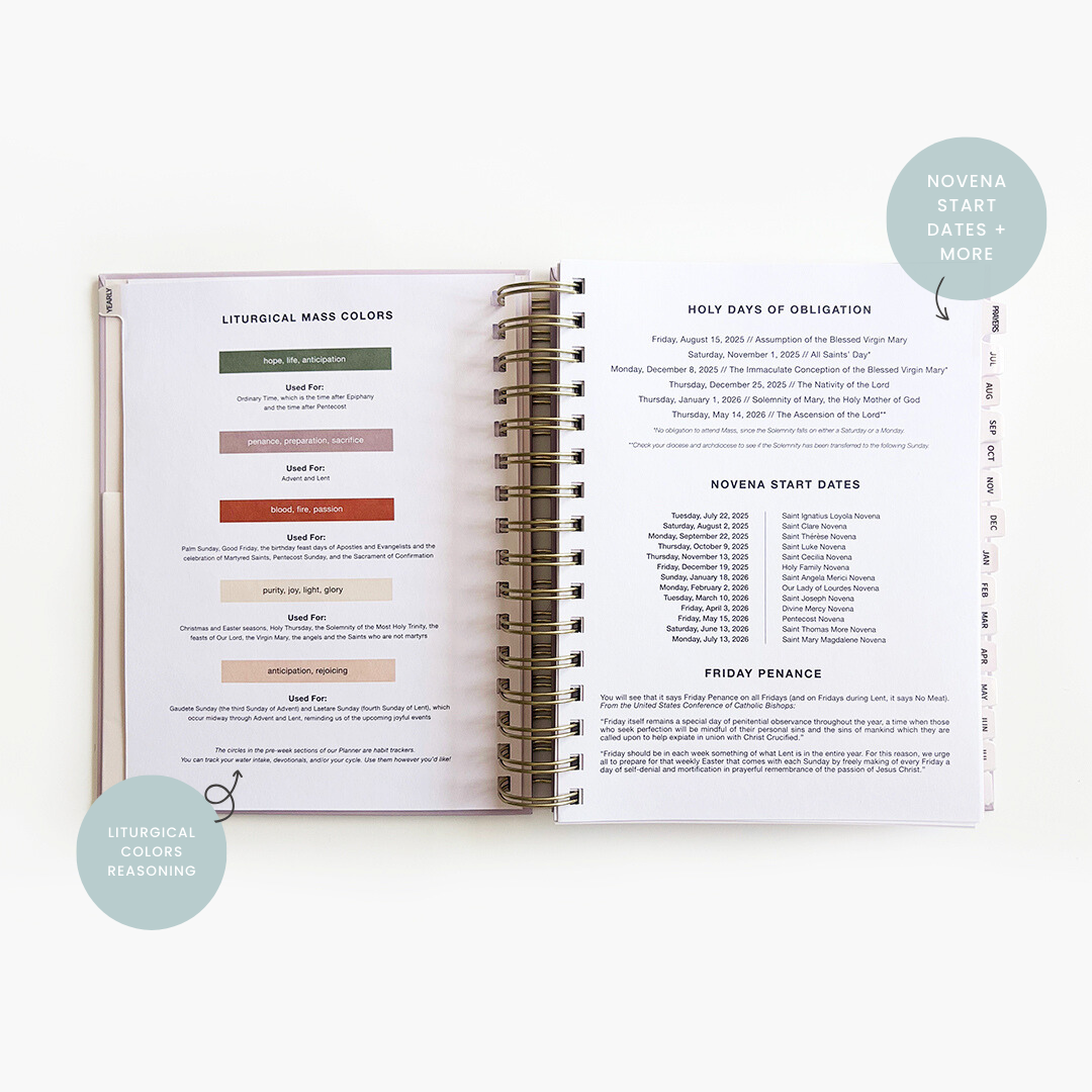 Catholic Academic Liturgical Planner – Mini Layout (July 2025–2026)