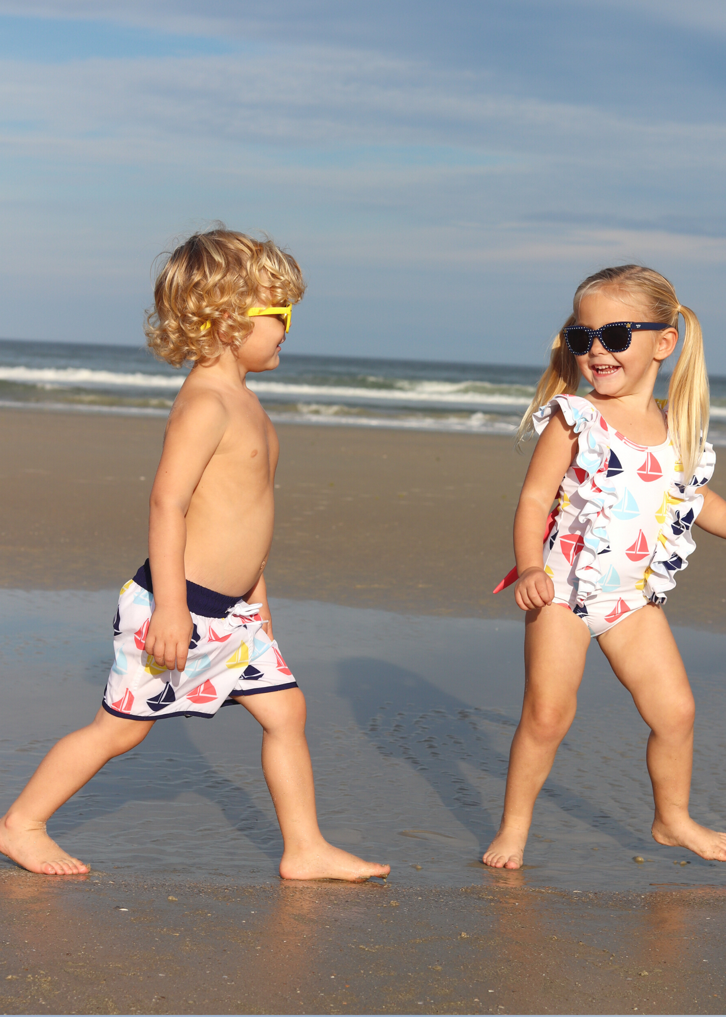 Bayberry Sailboat Boys Swim Trunks