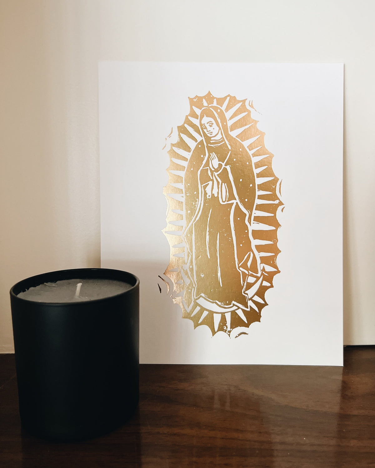 Our Lady of Guadalupe 8x10 Gold Leaf Print