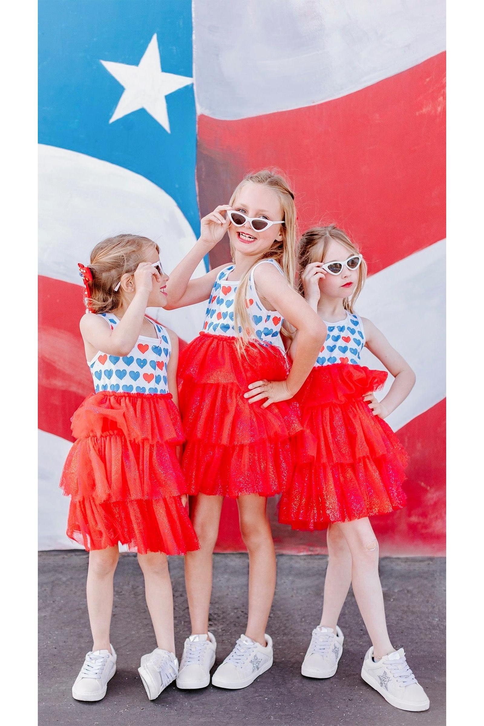 Sparkly 4th of July Tulle Dress