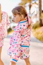 Girls Satin Bow Jacket
