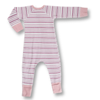 Girl Field Stripe Zip Romper