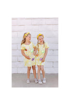 Girls Tie Dye Patched Fruit Dress