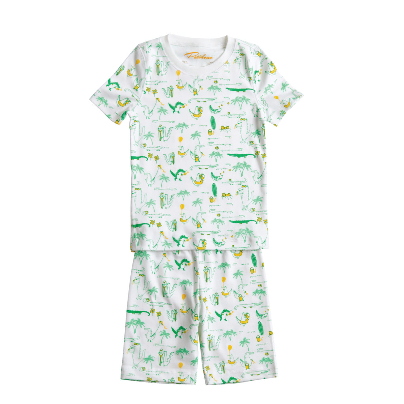 Boys Alligators on Holiday Summer Pajamas