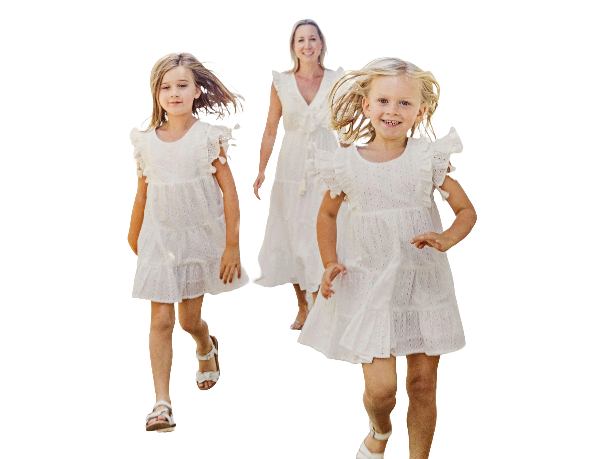 Giselle Women's Maxi Dress White Eyelet