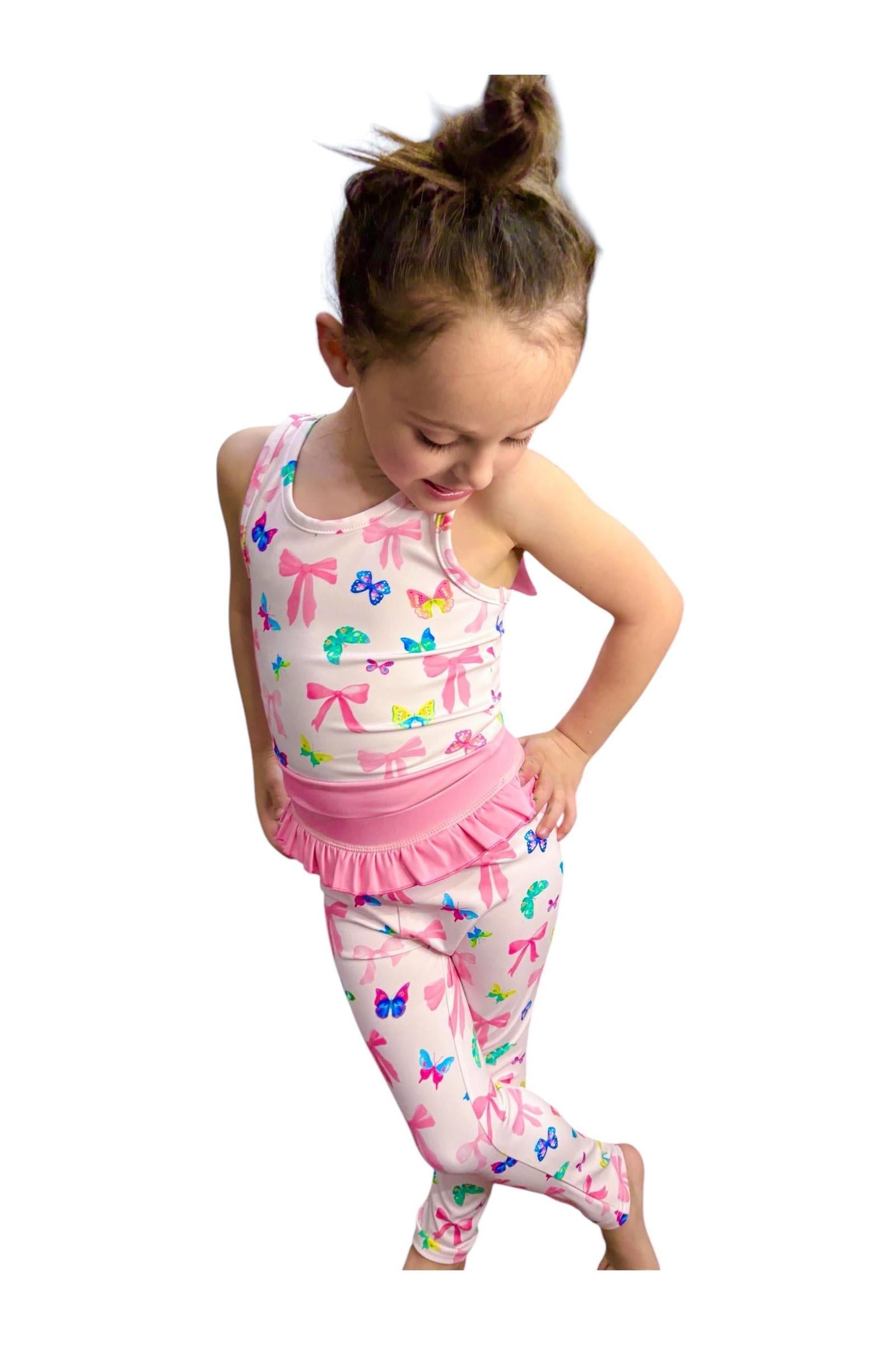 Girls Pant and Tank Athletic Set