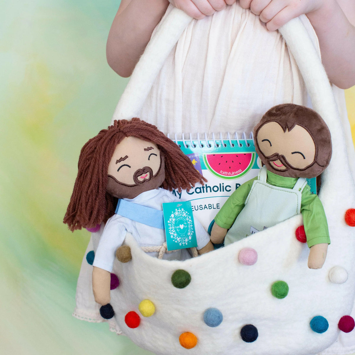 Jesus Rag Doll – 12" Hand-Sewn Cotton Doll