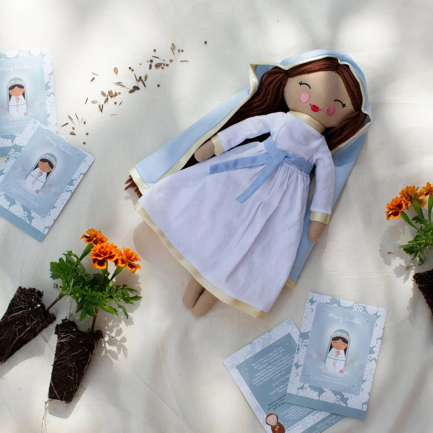 Blessed Mother Rag Doll – Our Lady of Grace, 12"