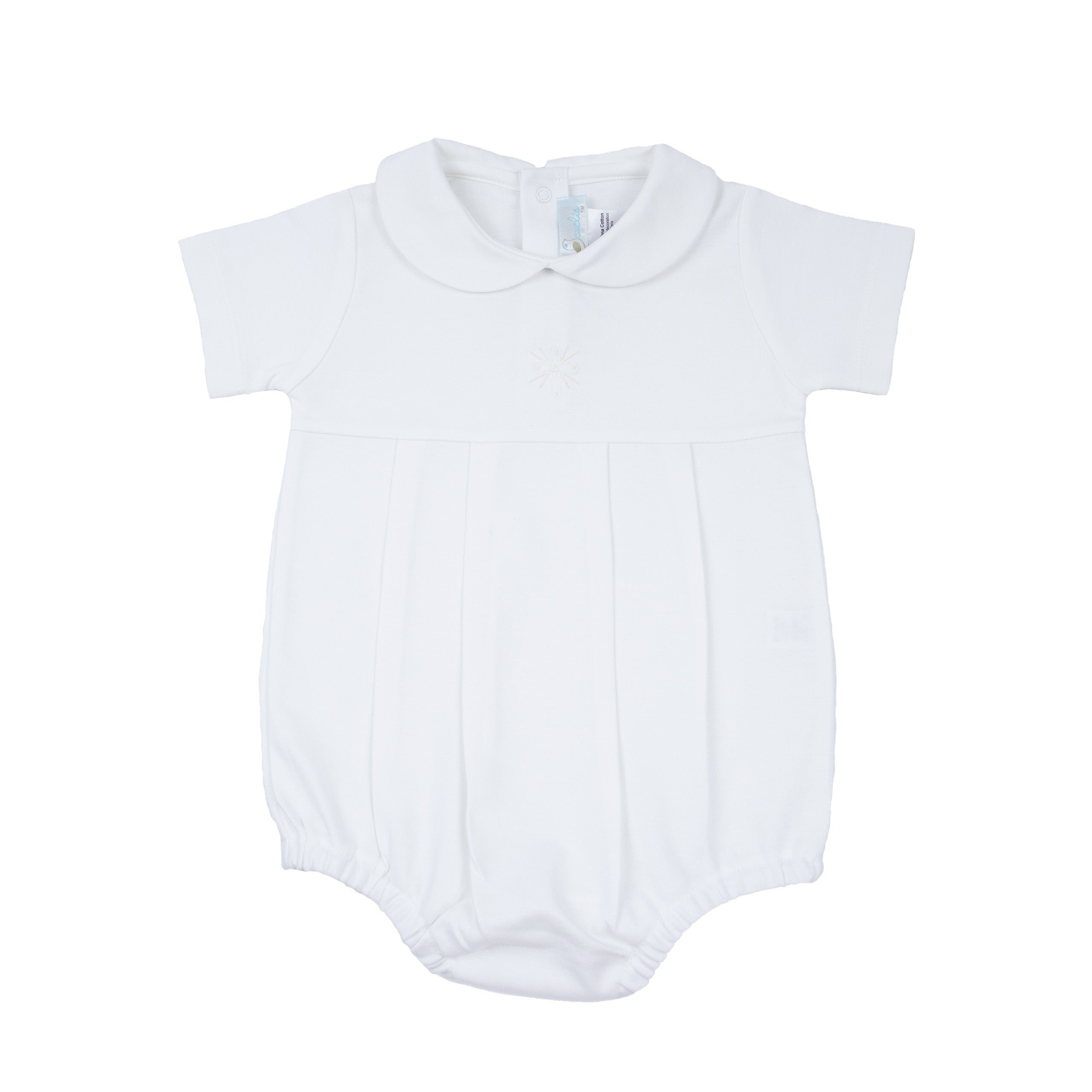 Baby Boy Cross Pima Cotton Bubble Romper