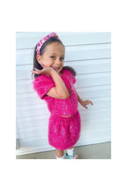 Girls Pink Sparkle Tinsel Set