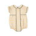 Yellow Gingham Bubble Romper