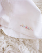 Baby Girl Delicate White Floral Pima Cotton Batiste Day Gown